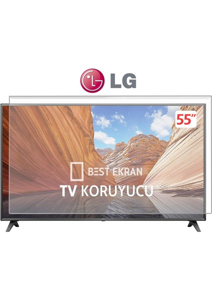 Lg 55NANO80A6B Tv Ekran Koruyucu - Lg 55" Inç 139 ekran Nanocell Webos LED Kırılmaz Koruyucu