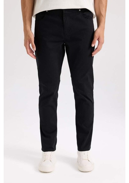 Yeni Sezon Yazlık Gabardin Chino Kanvas Pantolon Slim Fit Dar Kesim Dar Paça Cepli