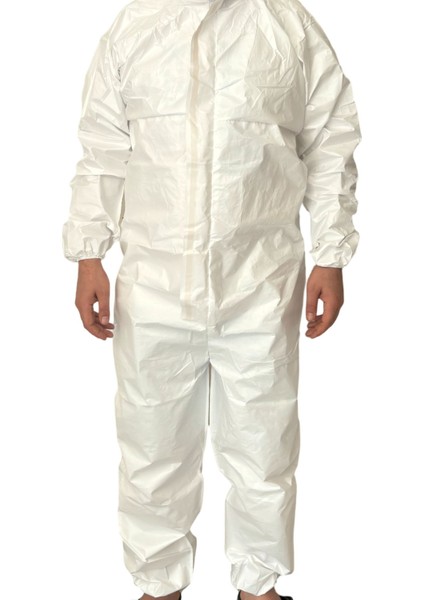 Tek Kullanımlık ( 2 Adet ) Lamineli Kapüşonlu Koruyucu 55 gr Tulum fırsatları