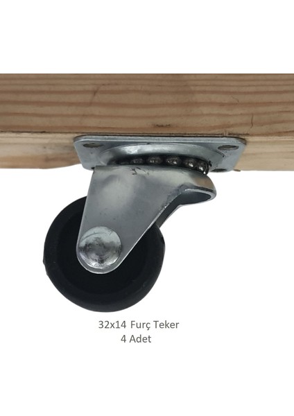 Furç Teker 32 x 14, Bavul, Valiz, Çanta, Servis Sehpası Için (4 Adet) indirimleri