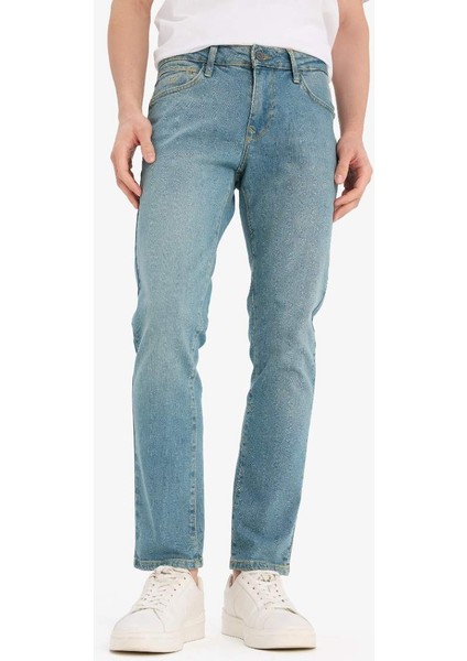 Yeni Sezon Pedro Slim Fit Dar Kalıp Normal Bel Dar Paça Jean Pantolon
