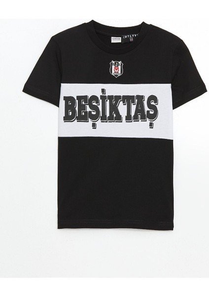 Yeni Sezon Bisiklet Yaka Besiktas Baskili Erkek Cocuk Tisort - S5DR24Z4 modelleri