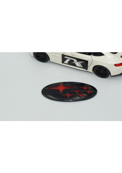 Direksiyon Siyah Kırmızı Amblem Logo Arma Subaru Ile Uyumlu modelleri