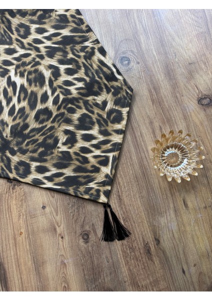 Leopar Duck Keten Runner ve 6'lı Siyah Supla