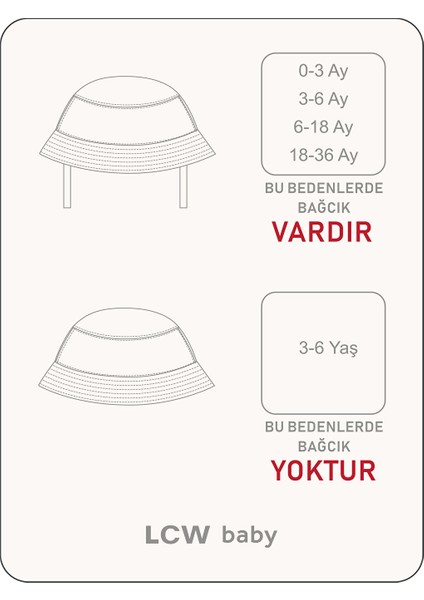 Yeni Sezon Baskili Kiz Bebek Bucket Sapka - S51408Z1