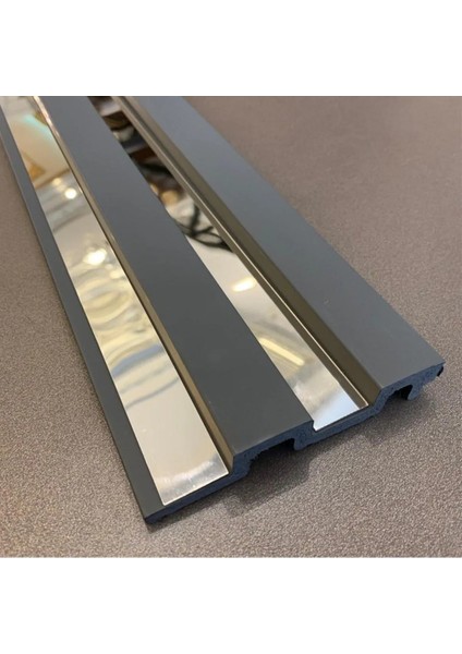 Dekoratif Şerit Ayna Pleksi Duvar Kaplama Süsü 1 cm x 100CM ( Yapışkanlı ) - Gümüş (Silver) Renk indirimleri