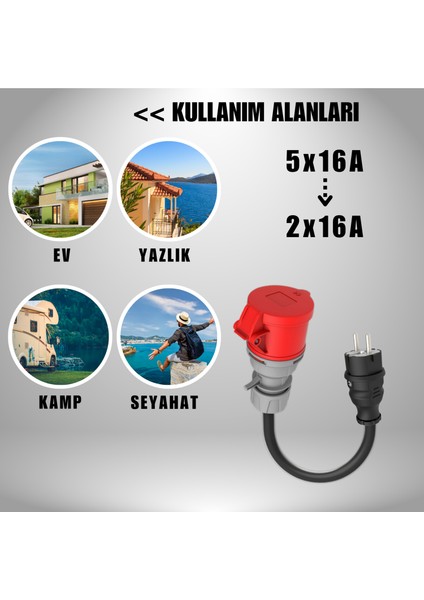 11kW Elektrikli Araç Şarj Cihazı için 50Cm Ev Tipi Fişli Dönüştürücü Adaptör fırsatları