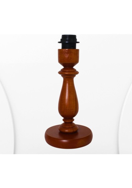 Meşe Renk Ahşap Abajur Ayak Klasik Model AYK004580