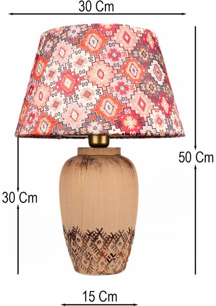 Emilia Handmade Dekoratif Seramik Abajur fiyatları