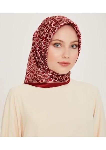 Ipek Eşarp 2025 Kış - 9248-82 Bordo Twill