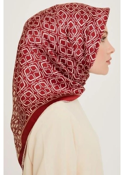 Ipek Eşarp 2025 Kış - 9248-82 Bordo Twill