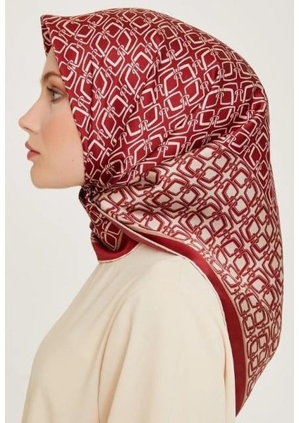Ipek Eşarp 2025 Kış - 9248-82 Bordo Twill