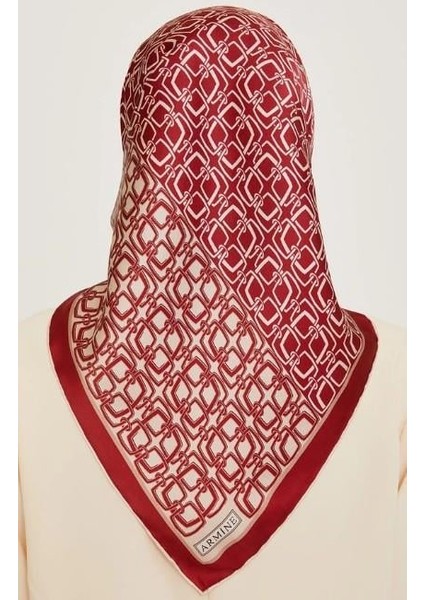 Ipek Eşarp 2025 Kış - 9248-82 Bordo Twill