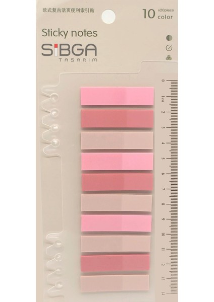 Şeffaf Renkli Postit Post-It Post It. Kitap Ayracı Ayraç Postit Sticker Not Kağıdı 200 Yaprak