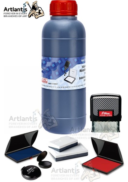 Istampa Mürekkebi 500 gr 1 Adet Yağlı Stampa Mürekkebi Kaşe Mürekkebi Hızlı Kurıma Canlı Renk Uzun Ömürlü