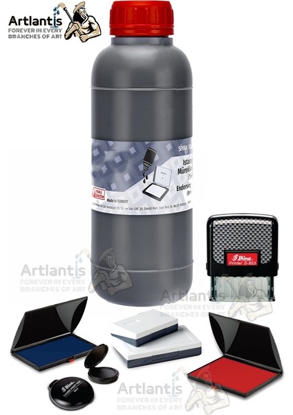 Istampa Mürekkebi 500 gr 1 Adet Yağlı Stampa Mürekkebi Kaşe Mürekkebi Hızlı Kurıma Canlı Renk Uzun Ömürlü