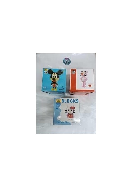 Pembe Panter 595 Parça Mini Blocks