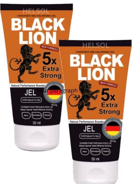 Black Lıon Jel Erkek Kremi 50 ml x 2 Adet