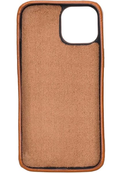Apple iPhone 13 Uyumlu Deri Arka Kapak Rock RST2EF Taba