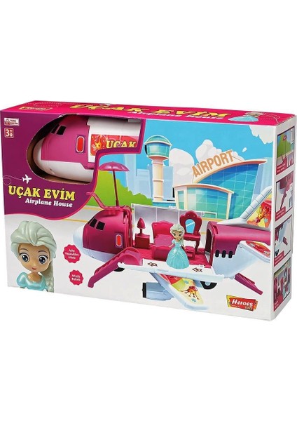 ERN-2013 Heroes Toys Uçak Ev Bebek Seti