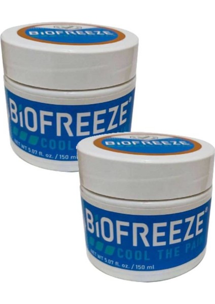 Biofreeze Cool Pain Sırt Bel Diz Dirsek Adale Masaj Kremi 150 ml - 2'li