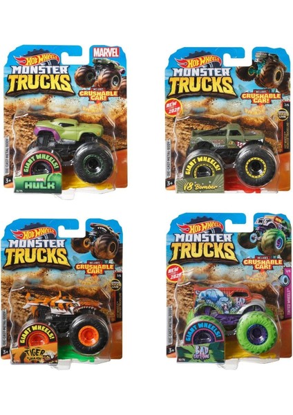 FYJ44 Hot Wheels, Monster Trucks 1:64 Arabalar - 1 Adet Fiyatıdır