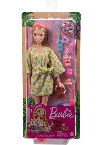 HKT90 Barbie Wellness - Spa Günü Sarışın Bebek