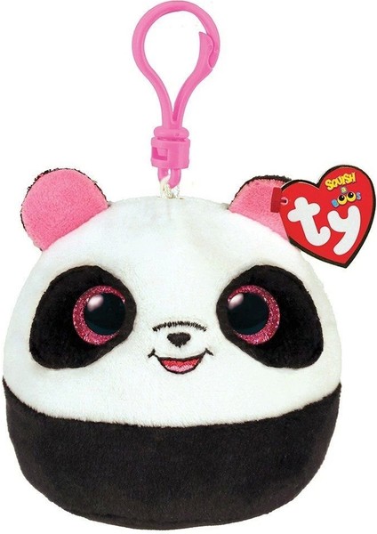 Ty Squishy Beanies Peluş Panda Anahtarlık Bamboo