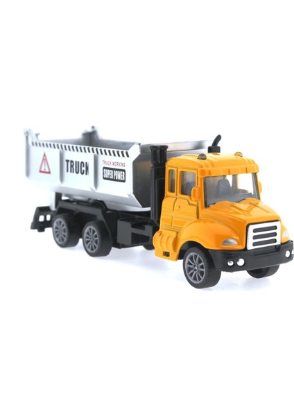 Çek Bırak Metal Mini Sarı Kamyon