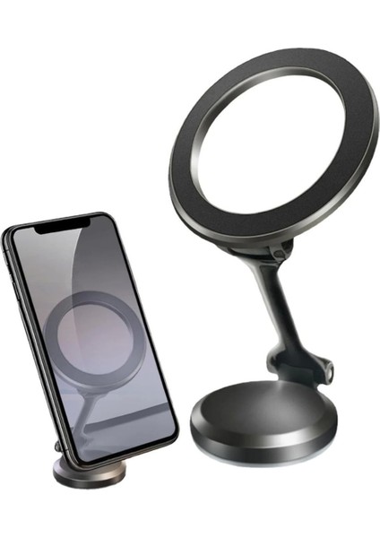 Tüm Telefonlarla Uyumlu Manyetik Araç Telefonu Tutacağı Katlanır 360 Derece Dönen Telefon Standı
