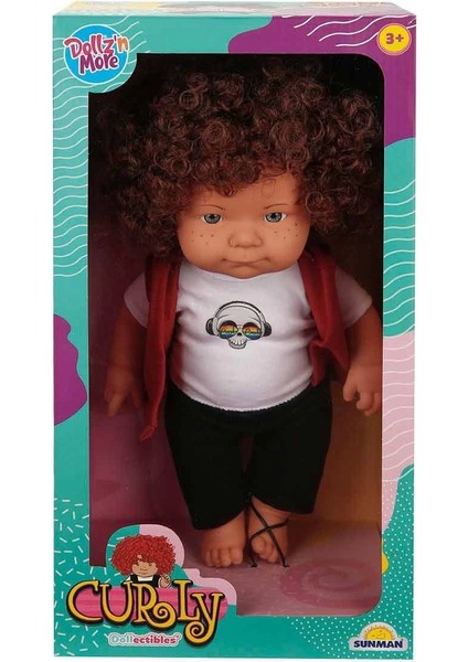 30151 Sunman, Curly Kıvırcık Saçlı Bebek 35 cm