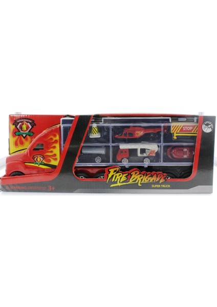 Taşınabilir Die Cast Metal Araçlı Itfaiye Kamyonu