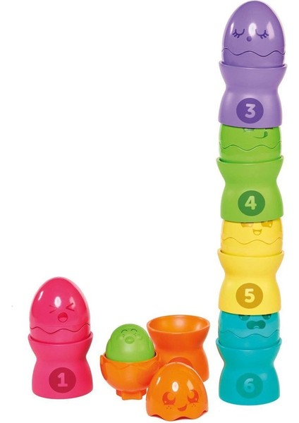 73083 Tomy, Saklambaçlı Yumurta Kule Seti, 6-36 Ay