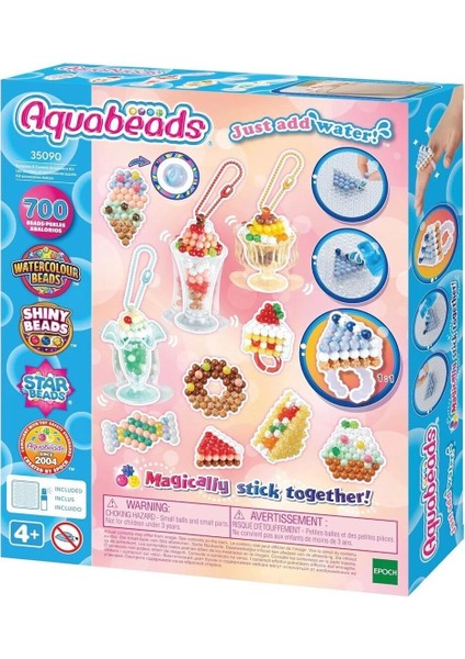 35090 Aquabeads Dondurma ve Tatlı Aksesuar Kiti - 700 Parça +4 Yaş