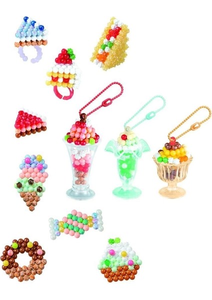 35090 Aquabeads Dondurma ve Tatlı Aksesuar Kiti - 700 Parça +4 Yaş