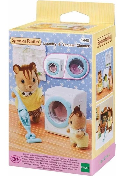 5445 Sylvanian Families Çamaşır Makinesi ve Süpürge +3 Yaş Figür Dahil Değil