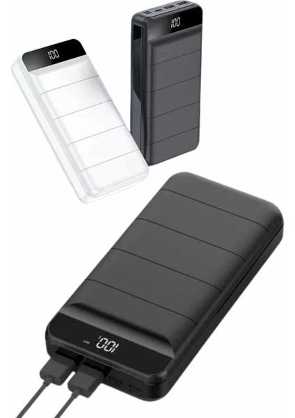 50.000 Mah Powerbank Turbo Hızlı LED Göstergeli Android Ios Uyumlu Taşınabilir Askılı