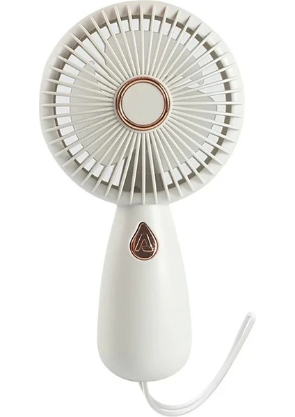 Mini Vantilatör Şarjlı Yüksek Fan Gücü Tutmalı Fan Mini Fan Vantilatör Işıklı Vantilatör