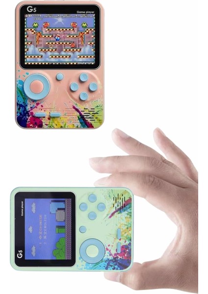 Game Box Oyun Konsolu 500 Retro Oyunlu Mini Taşınabilir 3 Inç