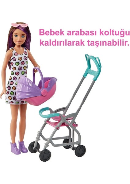 GXT34 Mor Saçlı Skipper Bebek Bakıcısı ve Oyun Seti