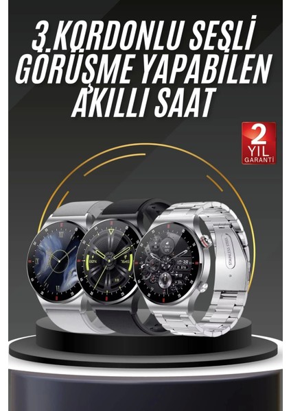 Akıllı Saat Adımsayar Nabız Ölçer Titreşim Özellikli Çağrı Cevaplama Sosyal Medya