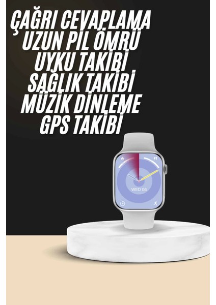 Akıllı Saat Kulaklık Hediyeli Uyku ve Sağlık Takibi Yapabilen Uzun Ömürlü