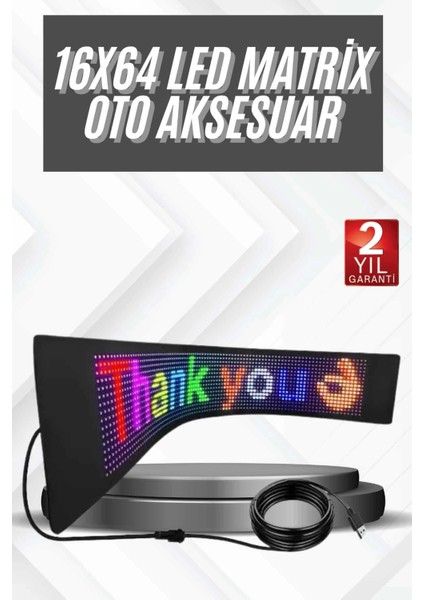 LED Panel 16*64 LED Uzaktan Kumandalı Telefon Kontrollü LED Ekran
