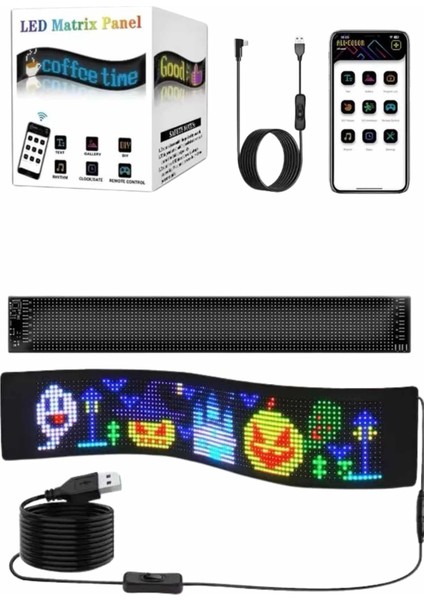 LED Panel 16*64 LED Uzaktan Kumandalı Telefon Kontrollü LED Ekran