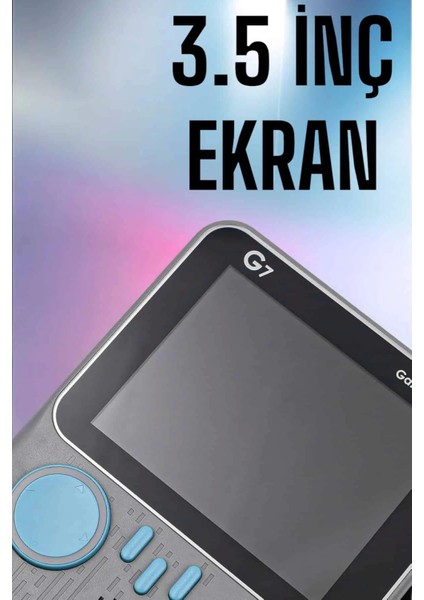 Mini Atari El Atarisi 3.5 Inç Ekran Çift Konsol 666 Adet Retro Oyun Gameboy El Atarisi