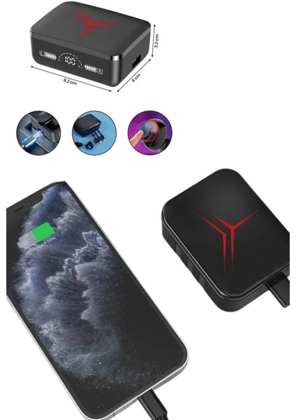 Tws Powerbank Kutulu Dijital Göstergeli Bluetooth Kulaklık Kablosuz Kulakiçi Kulaklık modelleri