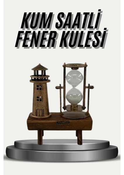 Eyfel Kulesi ve Deniz Feneri Dekoratif Masa Biblosu Hediyelik