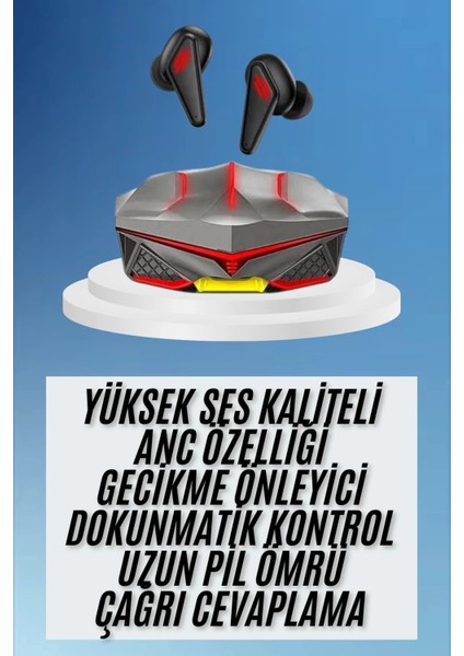 Dokunmatik Kontrol Tws Işıklı Kulakiçi Bluetooth Kulaklık Kablosuz Oyuncu Kulaklığı fiyatları