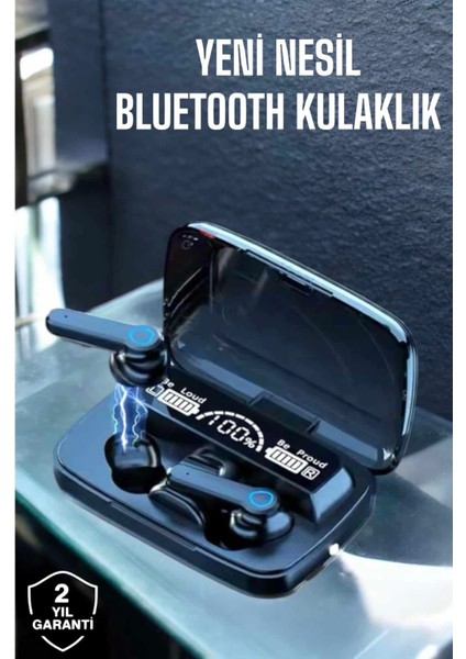 Bluetooth Kulaklık Powerbankli Dijital Göstergeli Dokunmatik Kontrol