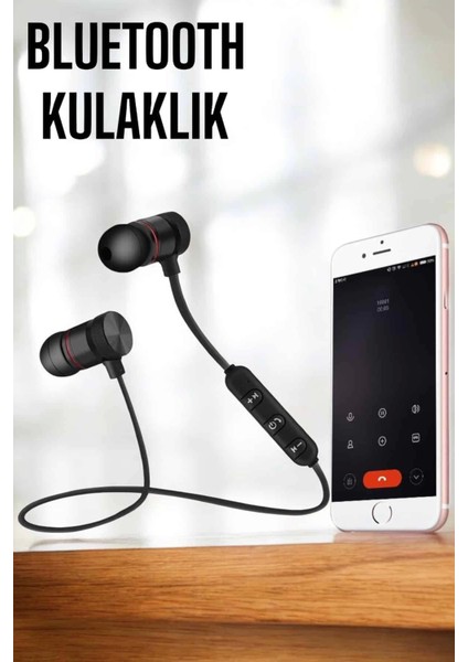 Mikrofonlu Kablosuz Sport Kulak Içi Mıknatıslı Kulaklık indirimleri